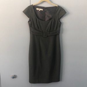 Evan Picone Dark Gray Work Dress